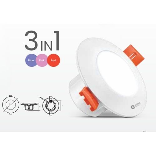Led Downlighter Multicolour Mini 3W
